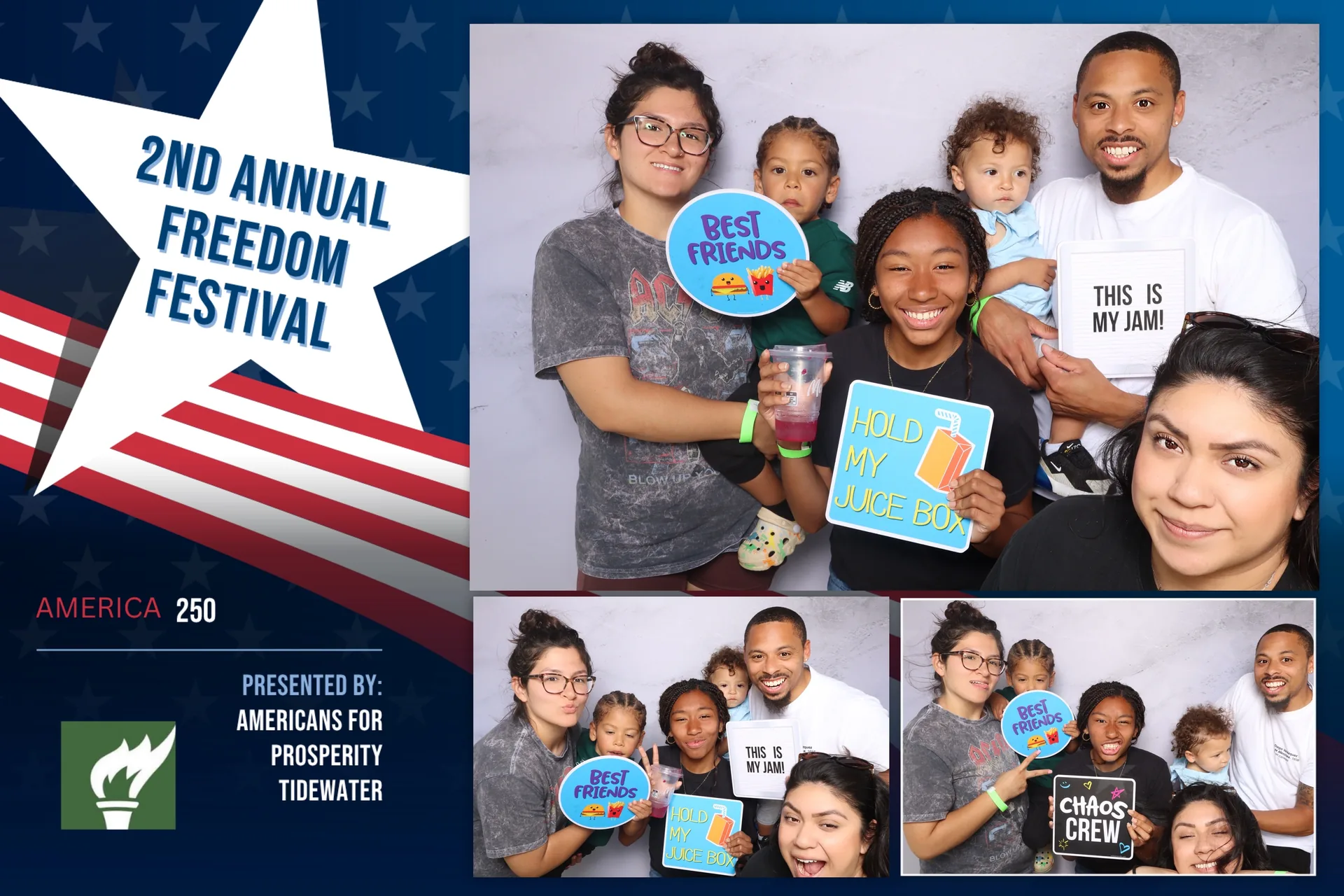 2nd Annual Freedom Festival photo booth Virginia Beach Mount Trashmore 2026