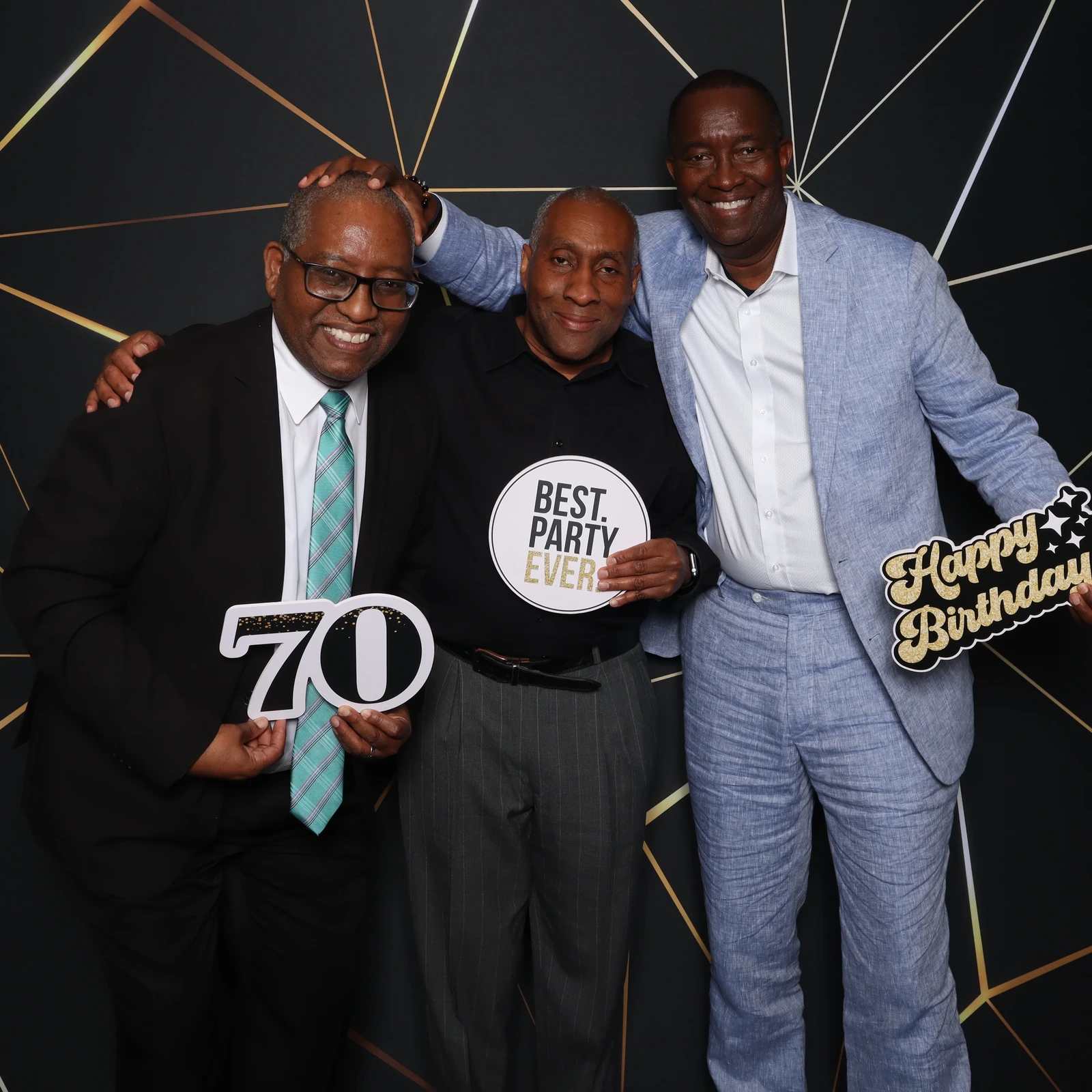 Anthony 70th birthday party photo booth Virginia Beach 2025 — milestone celebration