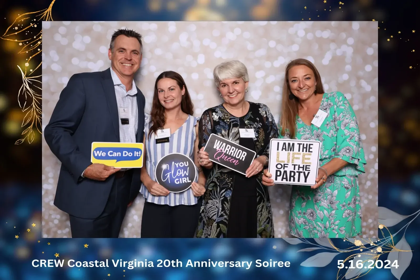 womens event photo booth rental Chesapeake Virginia sparkle backdrop
