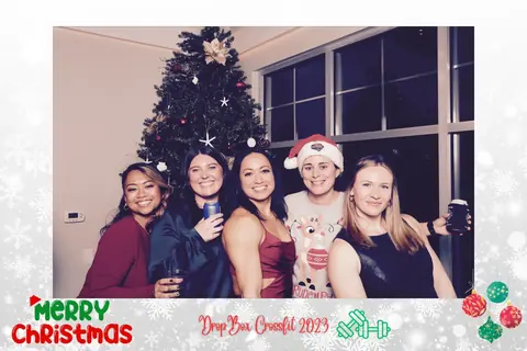 Drop Box CrossFit holiday party photo booth Virginia Beach 2023