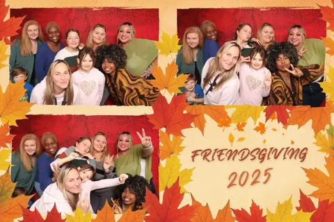 Friendsgiving 2025 photo booth celebration Hampton Roads