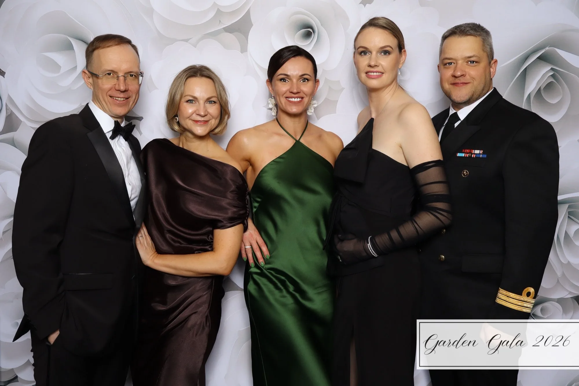 formal garden gala photo booth rental Hampton Roads navy group
