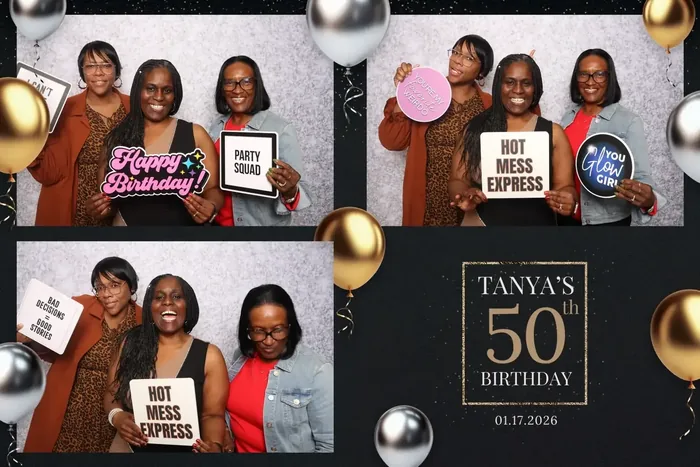 50th birthday party photo booth Virginia Beach