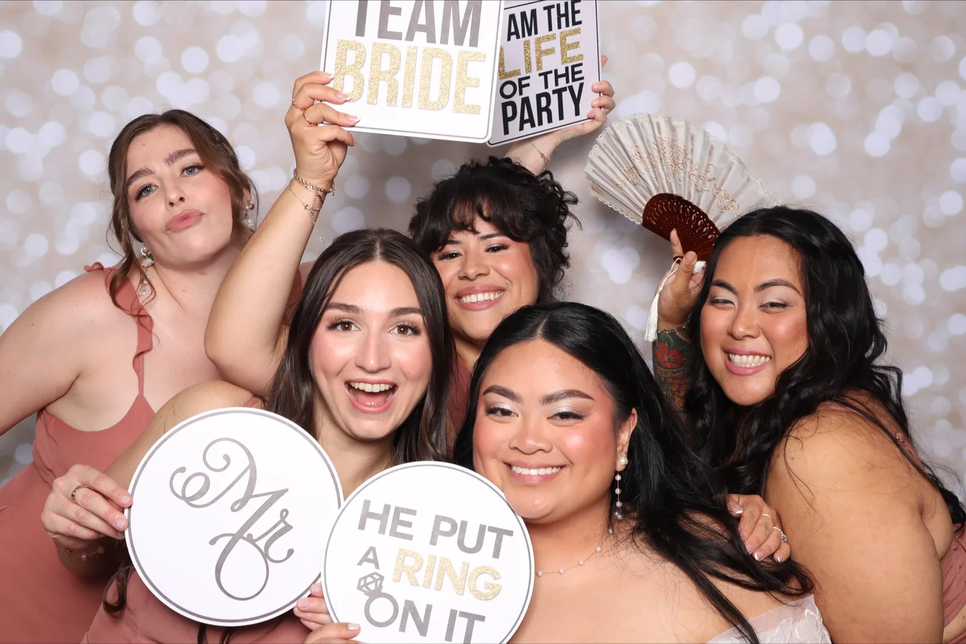 Shayna and Edgardo wedding photo booth Virginia Beach 2024