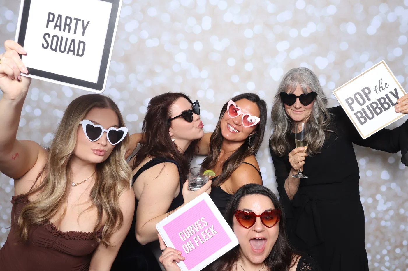 Trisha and Charlie prewedding gala photo booth Virginia Beach 2026