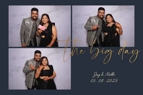 Chesapeake photo booth rental rose backdrop setup