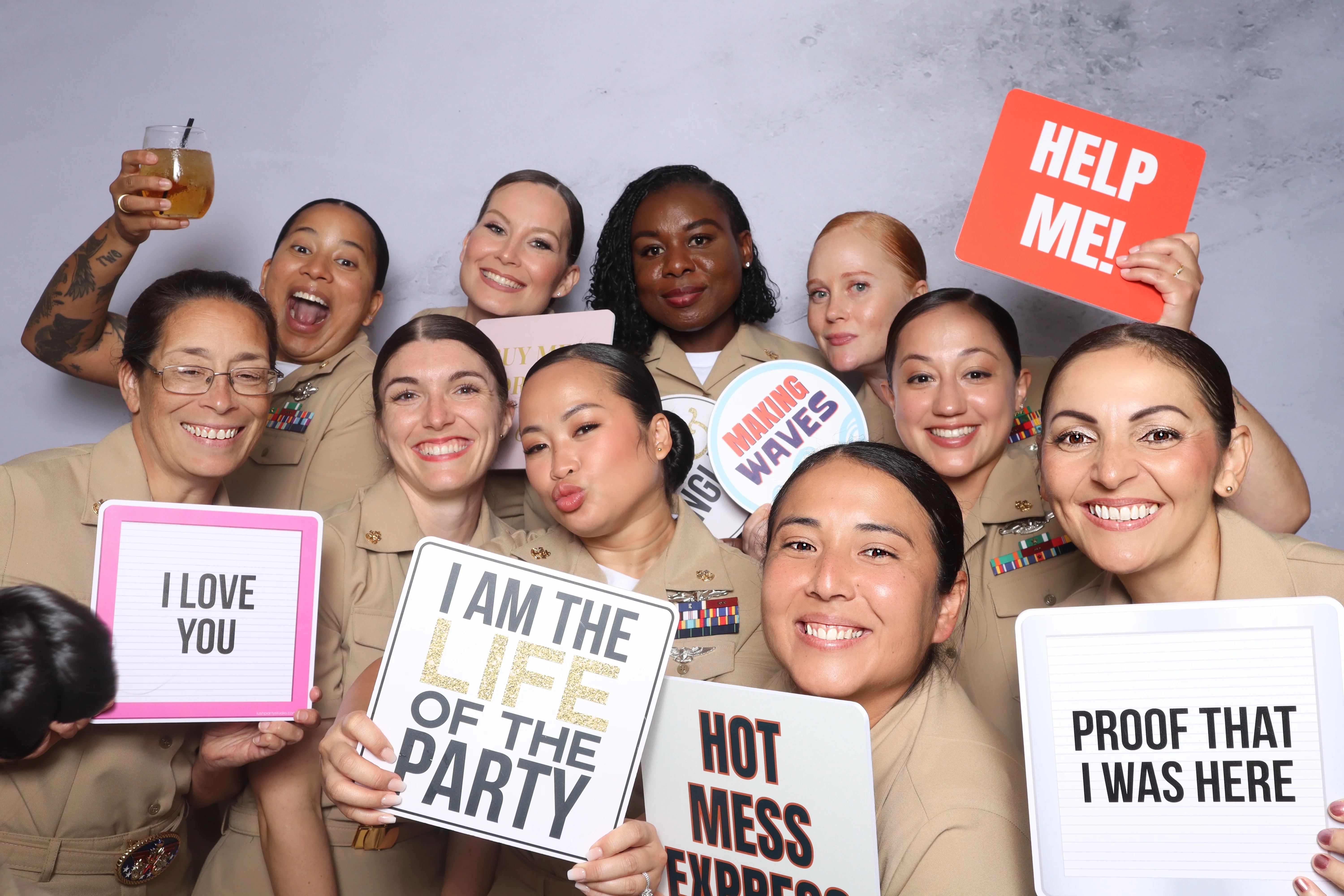 Portsmouth Khaki Ball Navy gala photo booth 2025