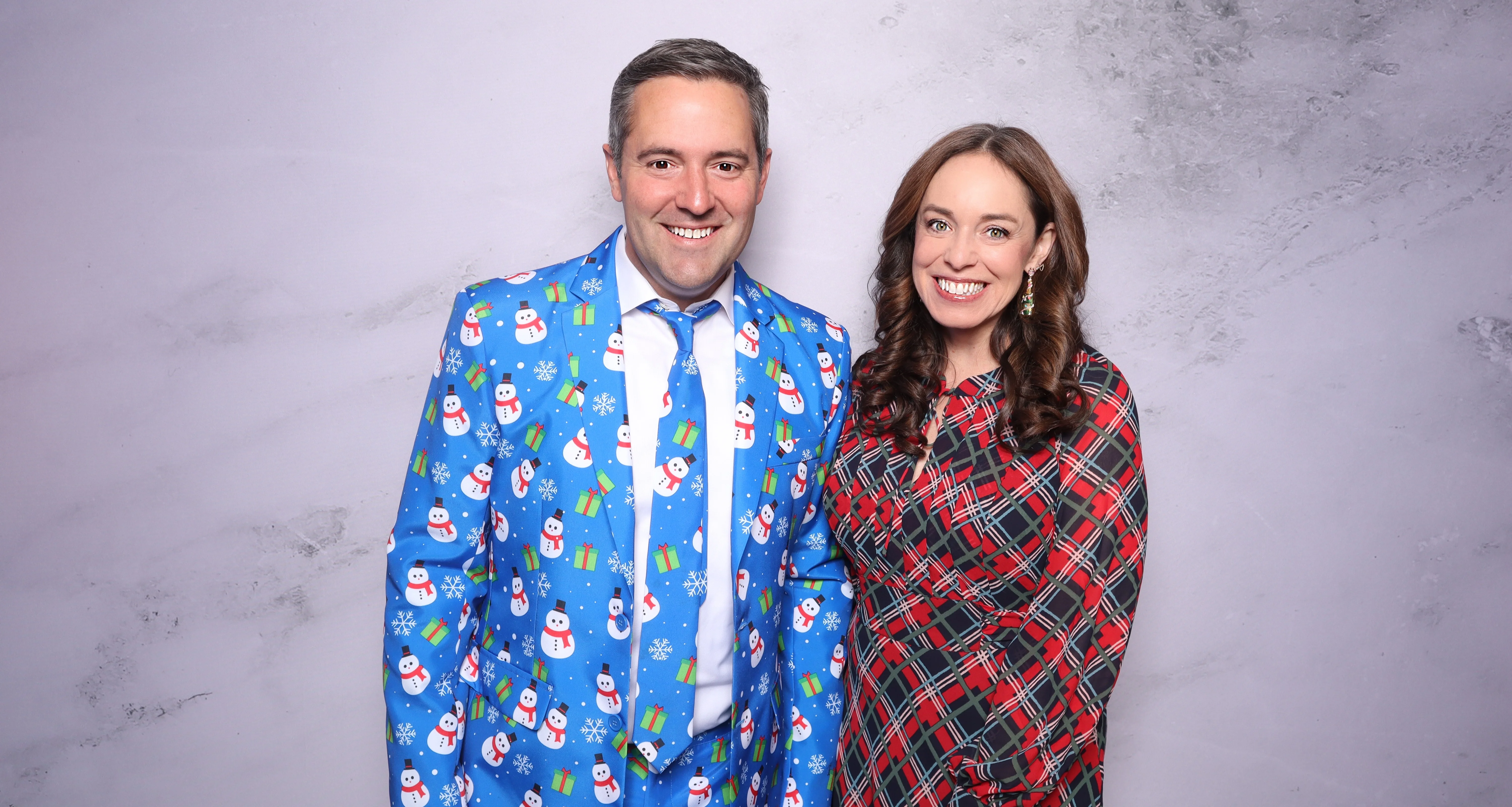 Team Stratas corporate holiday party photo booth Virginia Beach 2025